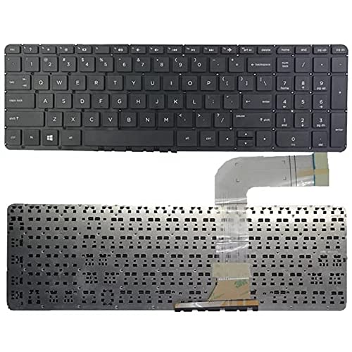 WISTAR Laptop Keyboard Compatible for HP Pavilion 15-P 15-P080tx 15-P090tx 15-P101tx 15-K 15-K000NL 15-K001EA 17-P 17-P000 17-P010NR 17-F 17-F004DX 17-F010US Series (Black)